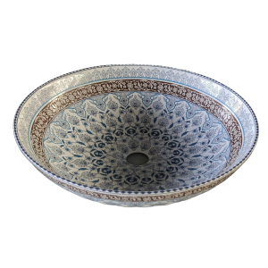 CERAMIC WHB BLUE FLOWER PATTERN