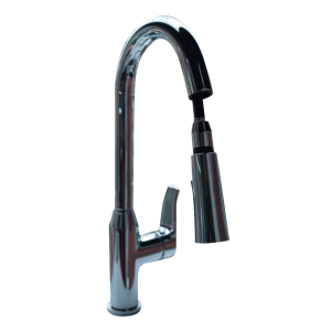 CHROME S-LEVER PULL-OUT KITCHEN FAUCET 533498C