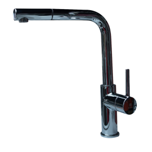 CHROME S-LEVER PULL-OUT KITCHEN FAUCET 373668C