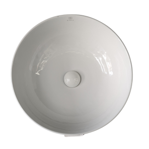 GLOSSY W CERAMIC WASHBASIN 445X445X135  UP4054