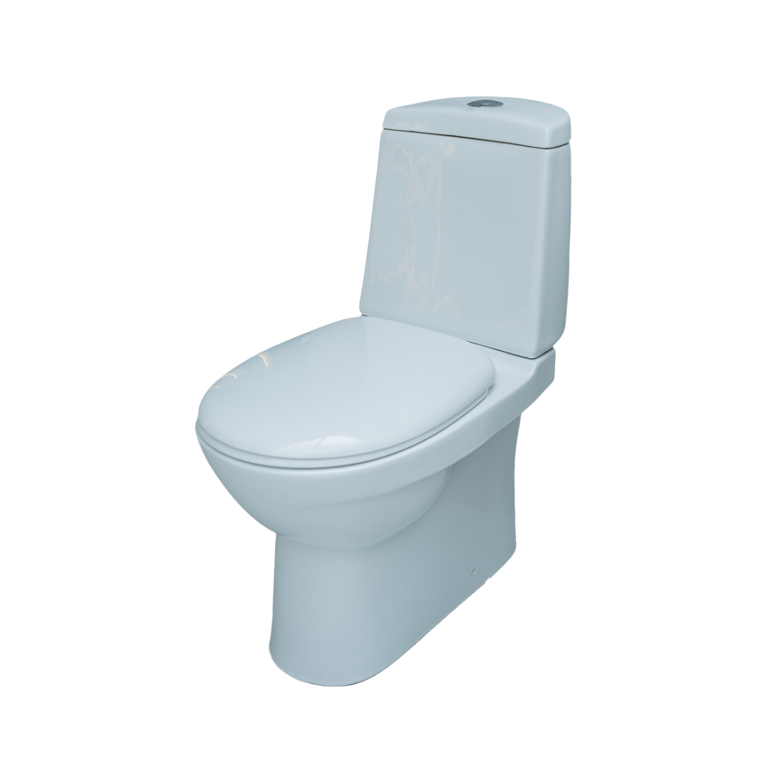 Glossy Two Piece WC Suite With Seat Cover 0000000730