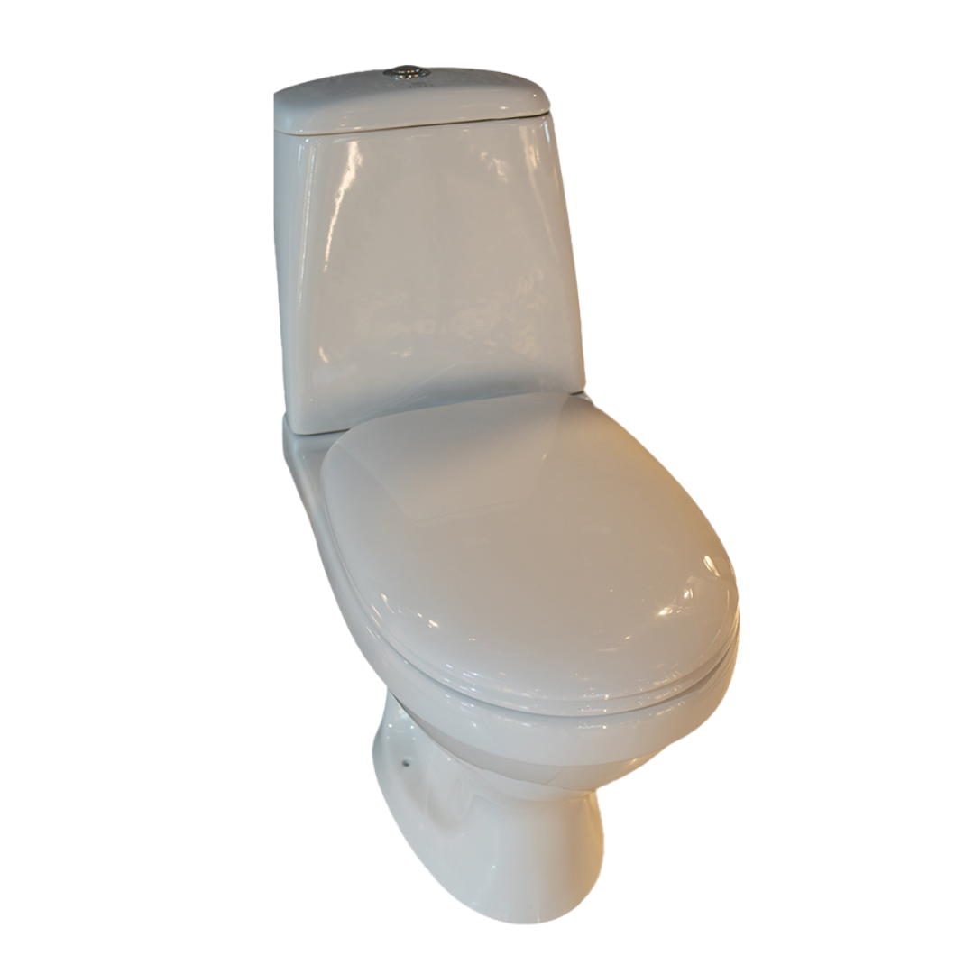 Glossy Two Piece WC Suite With Seat Cover 0000000731