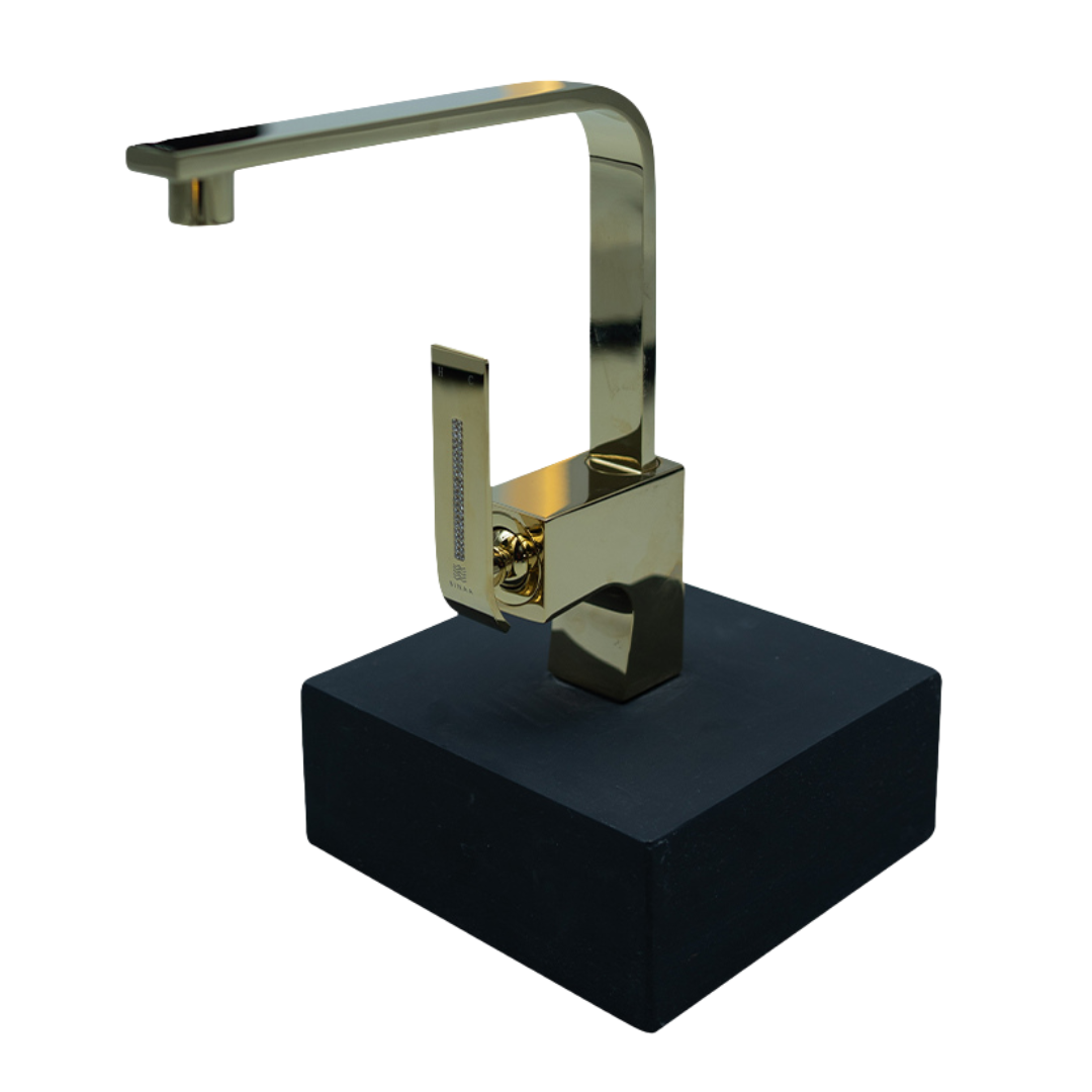Gold S-Lever Kitchen Faucet 0000000807