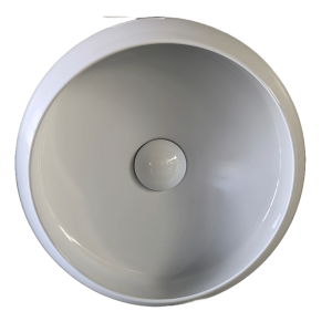 GLOSSY W. CERAMIC WASHBASIN 360X360X130 UP4075