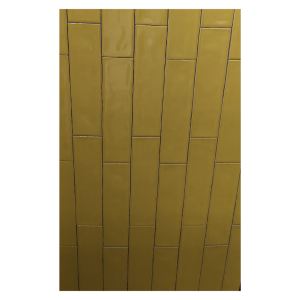 Subway tile Orange waved glossy 730WEP3 75*300mm
