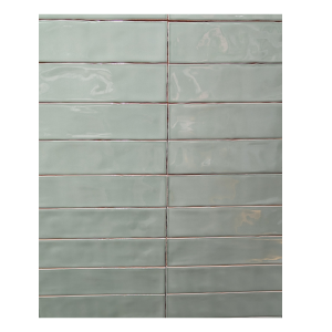 Subway tile Jade Green waved glossy 730WCN2 75*300