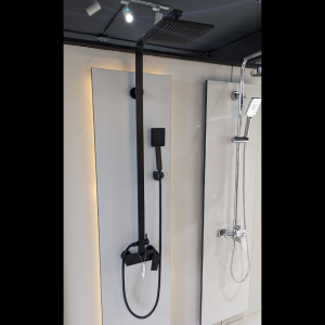 M BLACK SINGLE-LEVER RAIN SHOWER MIXER 416136PBR
