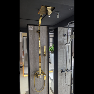 GOLD S-LEVER RAIN SHOWER MIXER 44B2199G